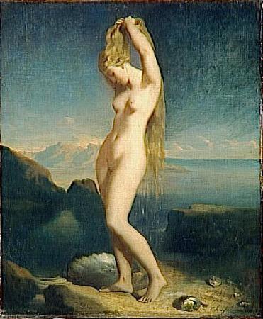 Theodore Chasseriau Venus of the sea Norge oil painting art